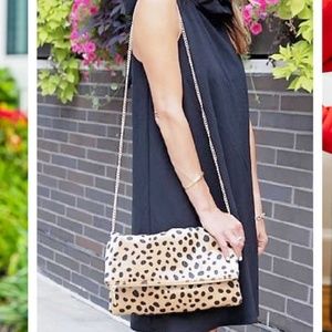 Leopard Foldover Clutch  POMANDER PLACE